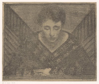 Frau mit V-Ausschnitt von Samuel Jessurun de Mesquita (signed by artist)