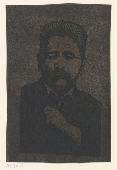 Selbstporträt (mit Schatten) von Samuel Jessurun de Mesquita (signed by artist)