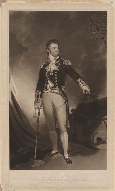 Sir Philip Bowes Vere Broke 1776-1841, 1816 von Samuel Lane