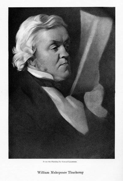 William Makepeace Thackeray, englischer Romanautor von Samuel Laurence