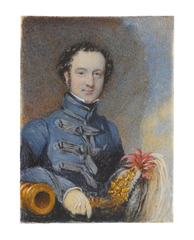 Kapitän William Siborne, um 1830 von Samuel Lover