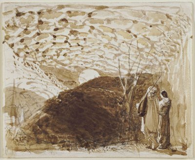 Mondscheinlandschaft von Samuel Palmer