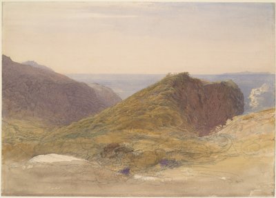 An der Nordküste von Devon, Lundy Island in der Ferne von Samuel Palmer
