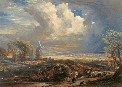 Sommersturm bei Pulborough, Sussex von Samuel Palmer