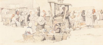 Ein Markt im Freien von Samuel Prout
