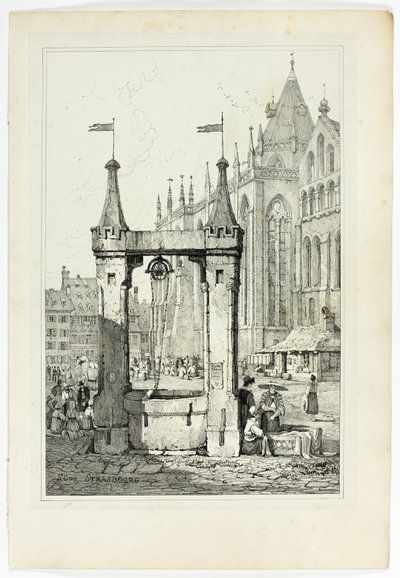 St Omer, Straßburg, aus Faksimiles von Skizzen gemacht in Flandern und Deutschland von Samuel Prout