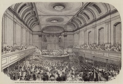 Seine Königliche Hoheit der Prinzgemahl hält die Eröffnungsrede vor der British Association in der neuen Musikhalle, Aberdeen von Samuel Read