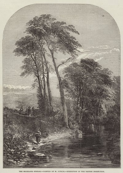 Der Moorland-Bach, Ausstellung der British Institution von Samuel Read