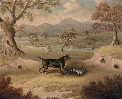 Charley, ein Terrier mit einem Kaninchen von Samuel Spode