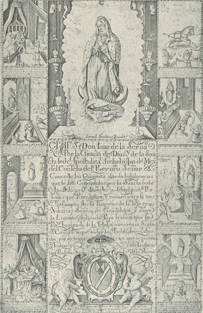 Ablass für die Spende von Almosen zum Bau einer Kirche, 1608 Faksimile 1930-40 von Samuel Stradanus