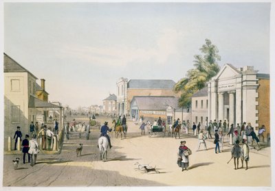 Hindley Street von der Ecke der King William Street, Adelaide von Samuel Thomas Gill