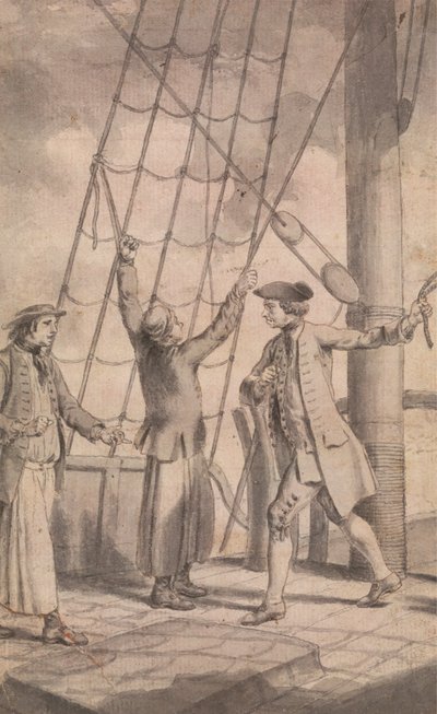 Der Mord an Kenith Hossack durch Captain Lowry von Samuel Wale