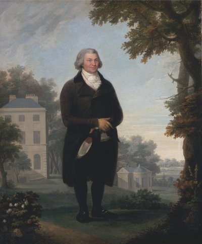 Herr im Garten seines Hauses von Samuel de Wilde