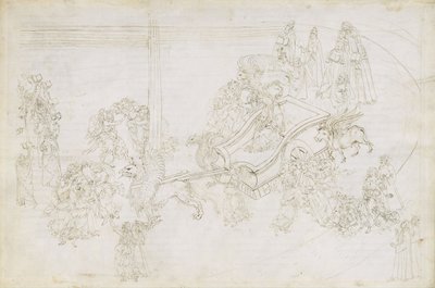 Illustration zur Göttlichen Komödie von Dante Alighieri Purgatorio 31, 1480-1490 von Sandro Botticelli