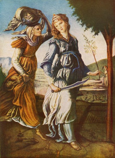 Judith und ihre Dienerin mit dem Kopf von Holofernes von Sandro Botticelli