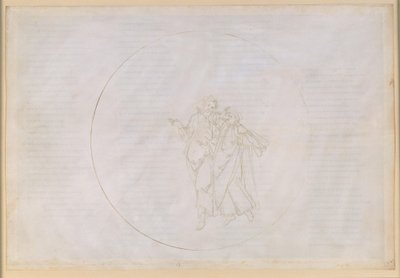 Die Göttliche Komödie, Paradiso XV. Fünfte Planetensphäre (Himmel des Mars): Cacciaguida, Ahnherr der Alighieri-Familie, berichtet Dante von seinen Vorfahren im alten Florenz von Sandro Botticelli