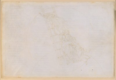 La Divina Commedia, Paradiso XXII. Siebte Planetensphäre (Himmel des Saturn): Bericht des heiligen Benedikt; Aufstieg über die Jakobsleiter zum Fixsternhimmel von Sandro Botticelli