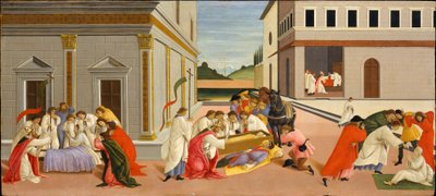 Drei Wunder des Heiligen Zenobius von Sandro Botticelli