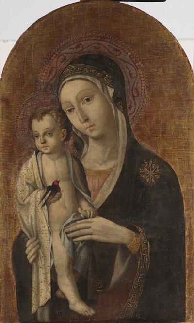 Madonna mit Kind von Sano di also Ansano di Pietro di Mencio Pietro