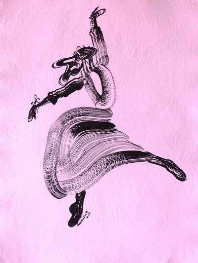 Abstrakter Tanzfluss von Santhosh ch