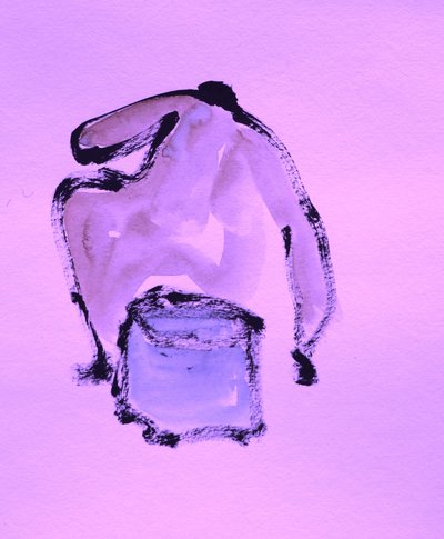 Abstrakte Lavendelform von Santhosh ch