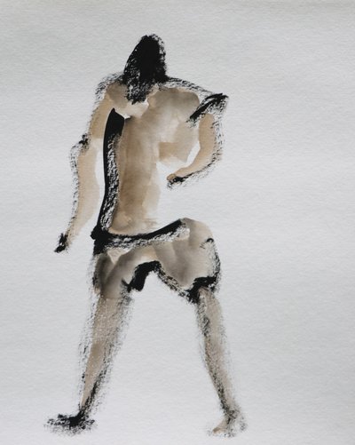 Abstrakte gehende Figur von Santhosh ch