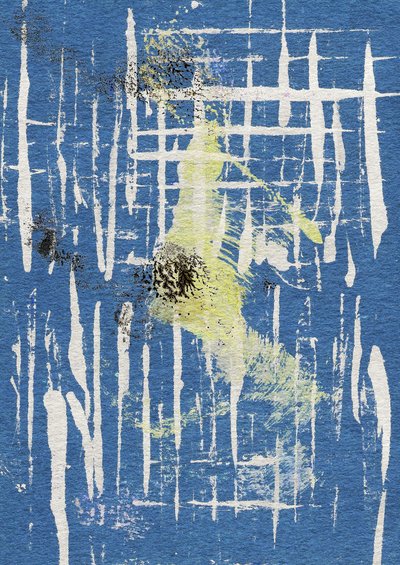 Blaues Gittermuster Energie von Santhosh ch