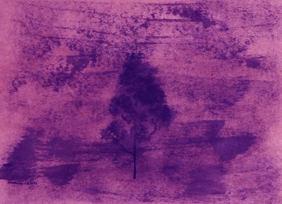 Träumerische violette Landschaft von Santhosh ch