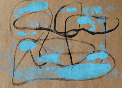 Organische blaue Formen von Santhosh ch