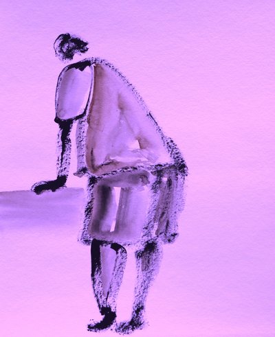 Nachdenkliche Figurenstudie von Santhosh ch