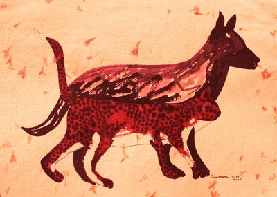 Ursprüngliche rote Tiere von Santhosh ch