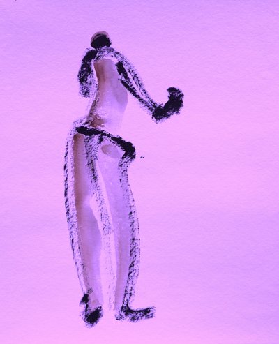 Lila Gestenfigur von Santhosh ch