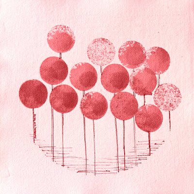 Rote Kreisblüten von Santhosh ch