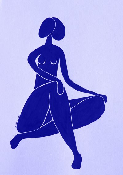 Gelassene blaue Silhouette von Santhosh ch