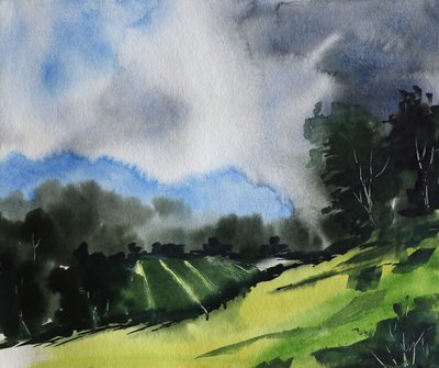 Gelassene stürmische Landschaft von Santhosh ch