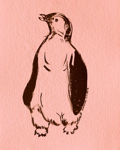 Verspielter stehender Pinguin von Santhosh ch