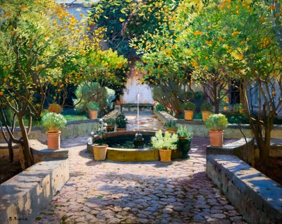 Der Hof der Orangenbäume von Santiago Rusinol i Prats