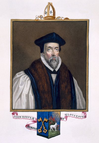 Porträt von John Hooper, Bischof von Gloucester, aus 