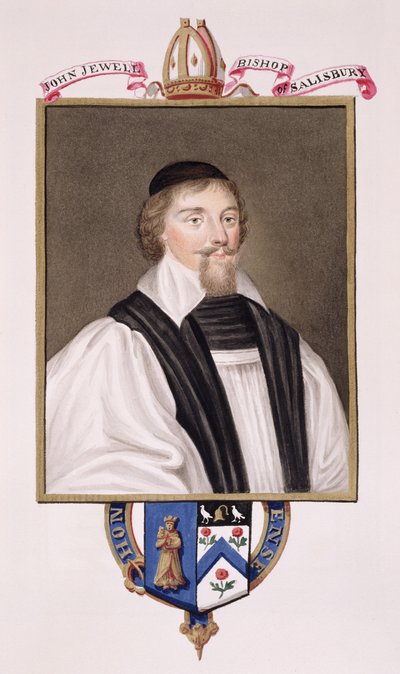 Porträt von John Jewel (1522-71) Bischof von Salisbury aus 