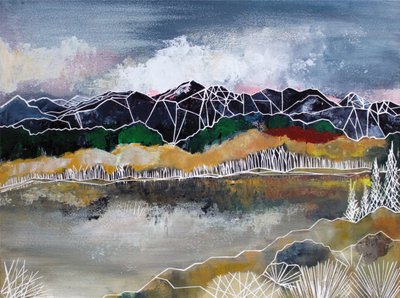 Abstrakte Bergserenität von Sarah Fitzgerald