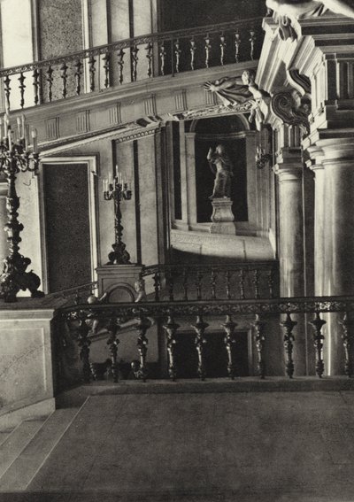 Berlin: Das Schloss, Treppe von Schlüter (s/w Foto) von Sasha Stone