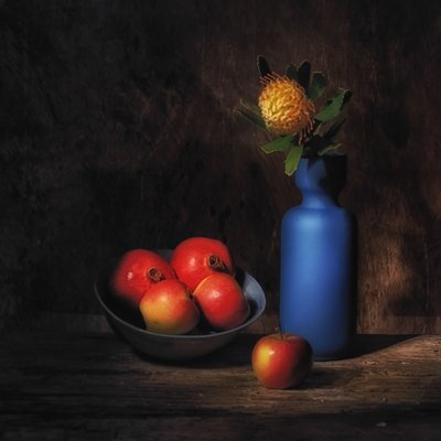Stimmungsvolles Obststillleben von Saskia Dingemans