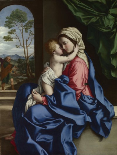 Die Jungfrau und das Kind umarmend, zwischen 1660 und 1685 von Sassoferrato