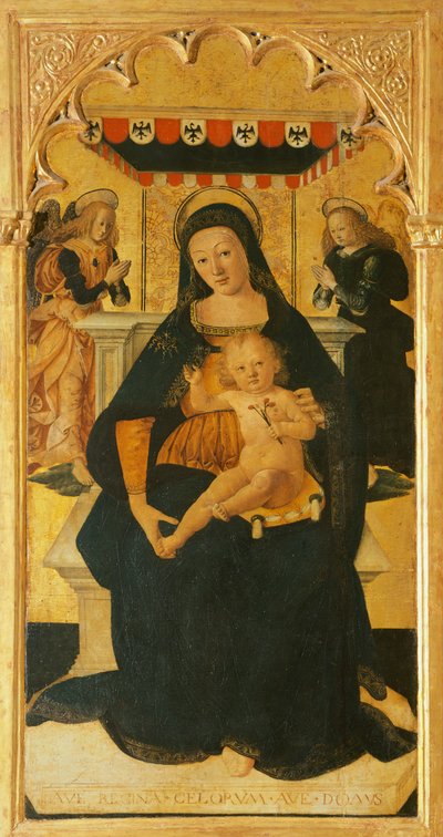 Madonna und Kind auf dem Thron von Saturnino Gatti