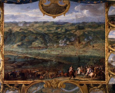 Die Taten von Prinz Louis II. von Bourbon Condé, bekannt als der Große Condé (1621-1686): Schlacht von Freiburg (1644) während des Dreißigjährigen Krieges - Gemälde von Savior The Tale (1659-1694) von Sauveur Le Conte