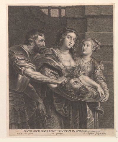 Salome erhält das Haupt von Johannes dem Täufer von Schelte Adamsz. Bolswert