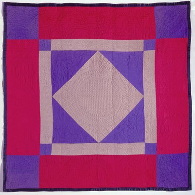 Amish-Quilt, spätes 19. bis frühes 20. Jahrhundert von School American