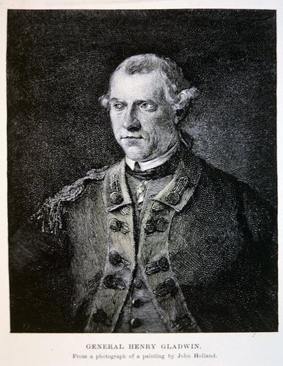 General Henry Gladwin, nach einem Foto eines Gemäldes von John Holland von School American