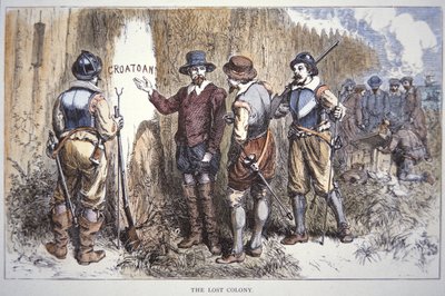 Die verlorene Kolonie von Roanoke von School American