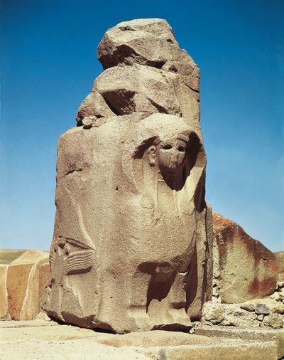 Hethitische Ruinen von Alaca Höyük und das Sphinx-Tor, Türkei. Anatolische Zivilisation von School Anatolian